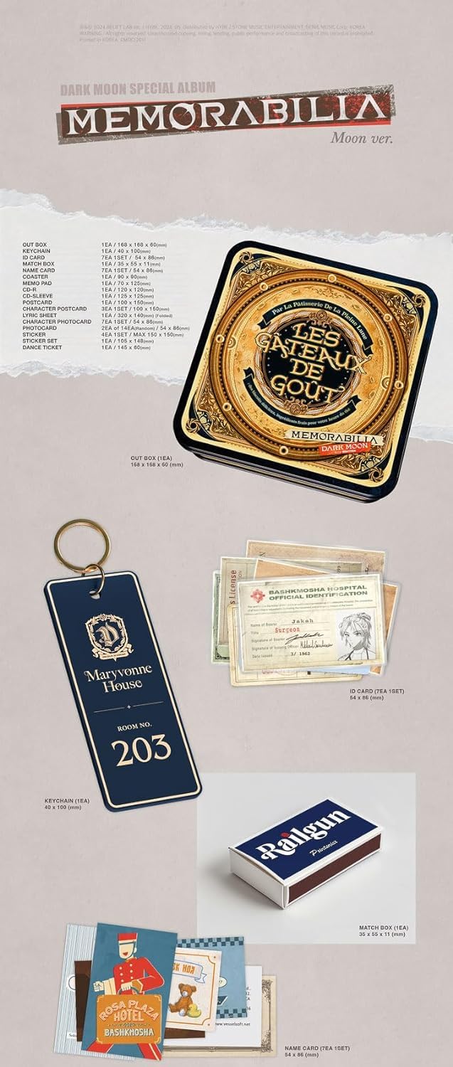 WEVERSE POB Exclusive] ENHYPEN Memorabilia Dark Moon Special